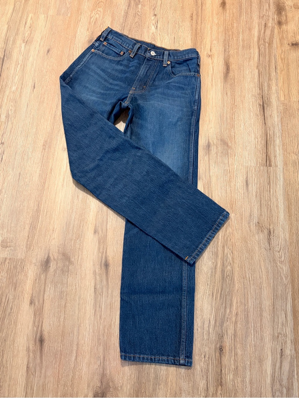 Levi's Men's Western Fit Dark Blue Denim Jeans